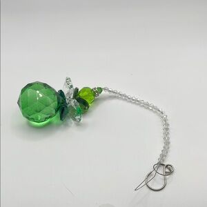 Green Crystal‎ Suncatcher Ornament